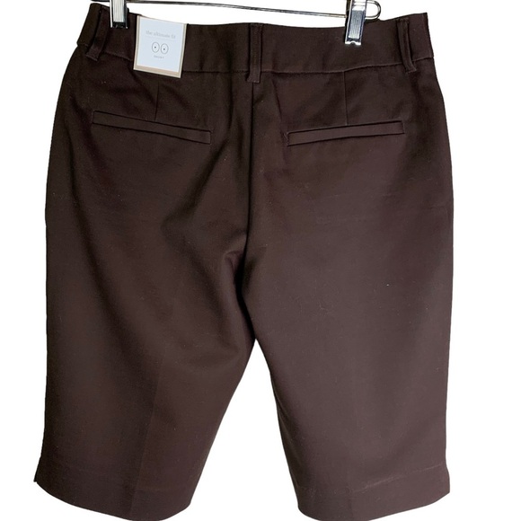 Chico’s Chocolate Brown Gorgeous Bermuda Shorts with True Pockets Sz. X-Small 2 - Picture 1 of 6